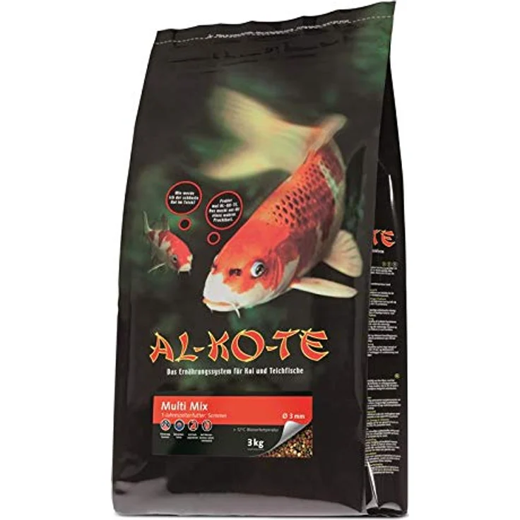 AL-KO-TE 3-Jahreszeitenfutter für Kois, Schwimmende Pellets 3 mm, Hauptfutter Profi Mix, 3 kg, für Frühjahr bis Herbst – Bild 5
