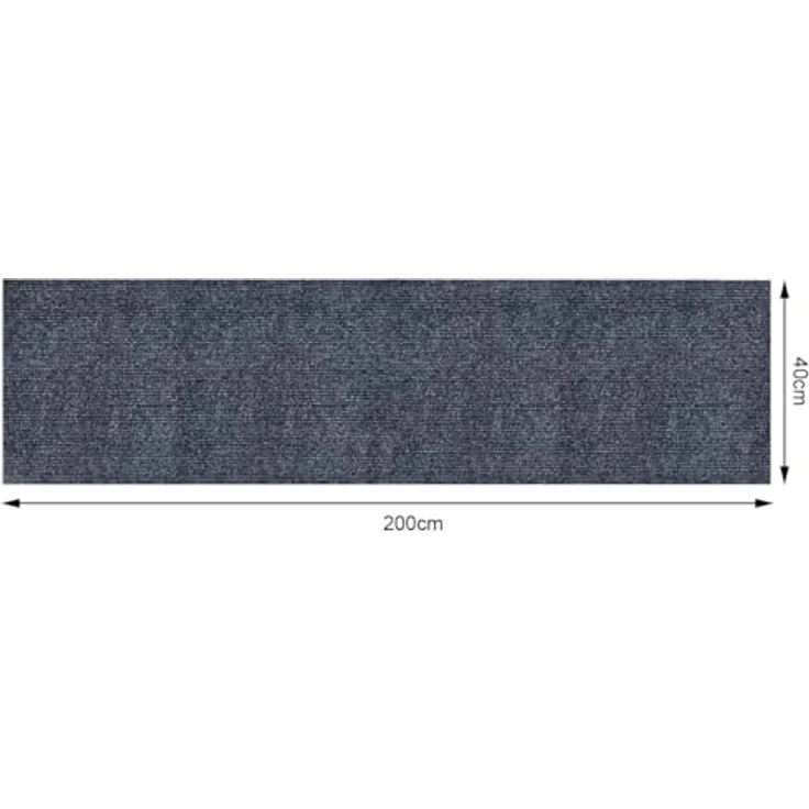 MIAOGE®[200x40 cm] Selbstklebend Kratzteppich Katze Wand,Kratzmatte Katze,Kratzbretter Katze Wand,Kratzbrett Katzen(Dunkelgrau, 2 Stück) – Bild 6