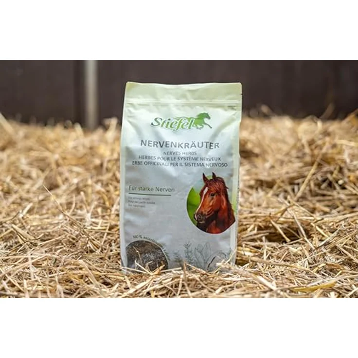 Stiefel Nervenkräuter für Pferde, 100% naturbelassene Kräutermischung mit Pfefferminz, Lavendel, Kamille & Melisse, 1kg - Unterstützt bei Nervosität und Belastungssituationen – Bild 5