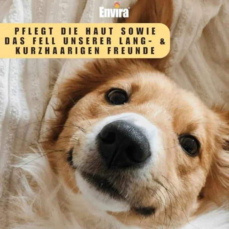 Envira Anti-Juckreiz Shampoo für Hunde & Katzen, 400 ml - Gegen Juckreiz & Schuppen, Feuchtigkeitsspendend, Pflegt Haut & Fell, Für alle Rassen und Felltypen – Bild 3