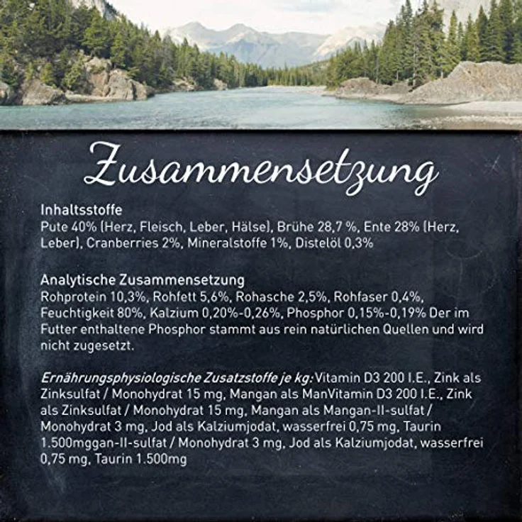 WILDES LAND – Ente & Pute | Nassfutter mit hohem Fleischanteil, getreidefreies Alleinfutter für ausgewachsene Katzen, 24x100g – Bild 4