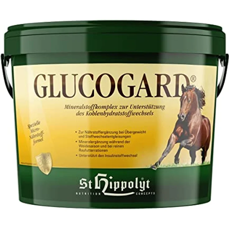 St. Hippolyt GlucoGard, Pferdefutter zur Unterstützung gegen Hufrehe, 25 kg – Bild 1