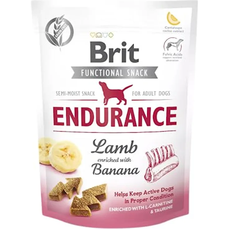 Brit Care BRIT Dog Snacks, 150 g, natürlicher Kau-Snack mit Zahnfleischstärkender Wirkung, Banane