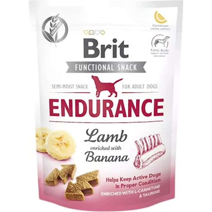 Brit Care BRIT Dog Snacks, 150 g, natürlicher Kau-Snack mit Zahnfleischstärkender Wirkung, Banane – Bild 1