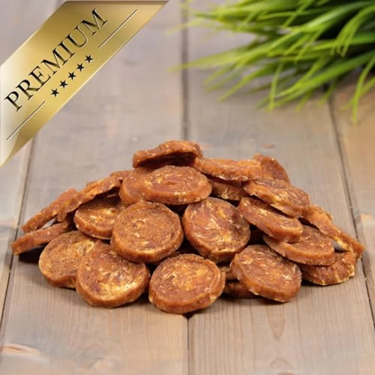 Lyra Pet® Hühnerchips, 5 kg Kauartikel für Hunde, proteinreicher Snack, ideal für Welpen und Senioren, fettarm, wiederverschließbarer Beutel – Bild 3