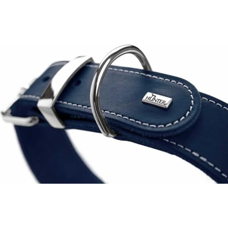 Hunter Hunde-Halsband Aalborg Special dunkelblau L-XL – Bild 3