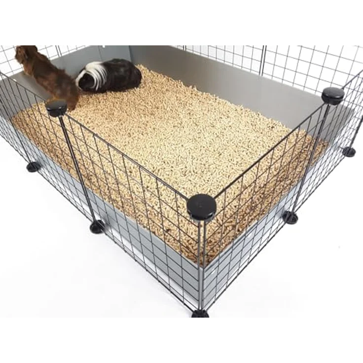 C&C Modular Gehege, Robuster Edelstahl-Käfig für Meerschweinchen, geeignet für den Einsatz im Freien – Bild 7