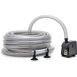 Eden WaterParadise Aquarienpumpe EDEN CDA 600, Wasserwechselsystem mit 10-m-Schlauch und regulierbarer Ansaugöffnung