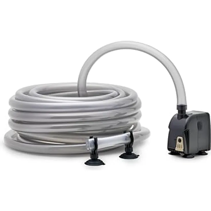 Eden WaterParadise Aquarienpumpe EDEN CDA 600, Wasserwechselsystem mit 10-m-Schlauch und regulierbarer Ansaugöffnung
