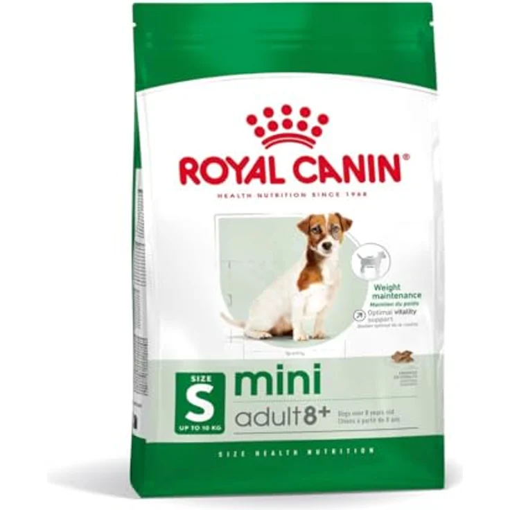 Royal Canin Mini Adult 8+, Hundefutter für kleine Hunde ab 8 Jahren, 8 kg Packung, ausgewogene Rezeptur für gesunde Vitalität – Bild 1