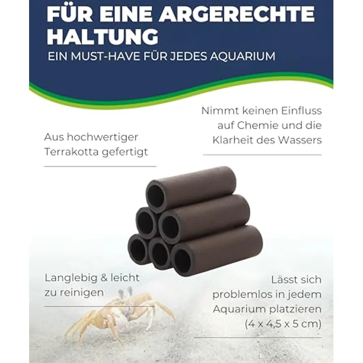 HOBBY Aquariendeko Prawn Pyramid 3-2-1, optimale Rückzugsmöglichkeit für Krebse und Garnelen, dunkel – Bild 3
