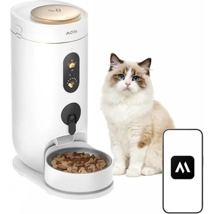 MOVA NutriPal 10, Ultra-Futterautomat mit 1080P HD-Kamera, 4 Futter-Modi, 4L Kapazität für 20+ Tage – Bild 1