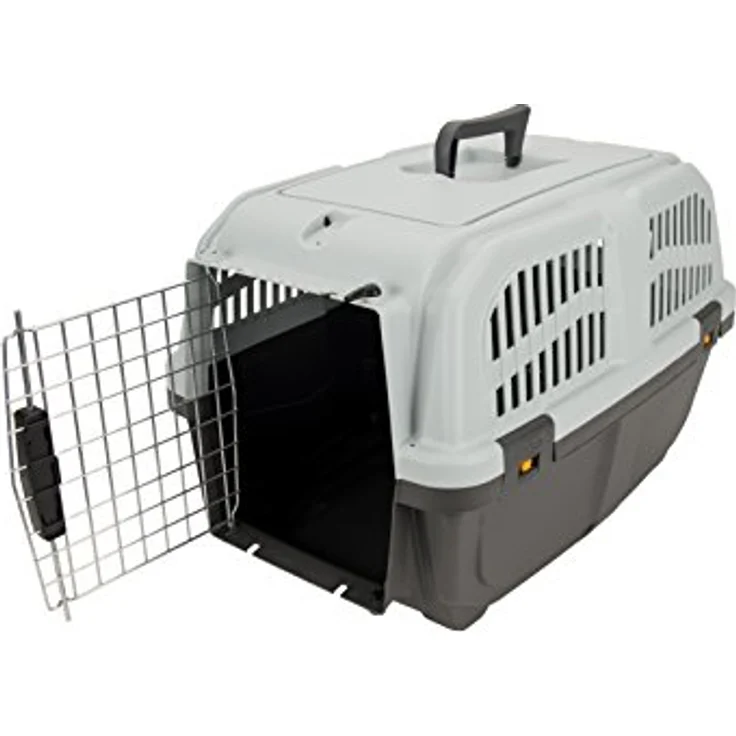 Aimé Transportkorb Skudo Iata 2, Hunde-Transportbox mit optimaler Belüftung und sicherem Verschluss, 35 x 36 x 55 cm – Bild 2