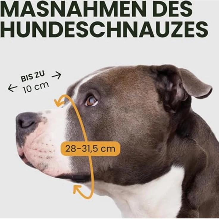 BRONZEDOG Maulkorb für Hunde, Metallmaske mit verstellbaren Lederriemen, für Amstaff und Pitbull, Braun (Rosa), one Size – Bild 2