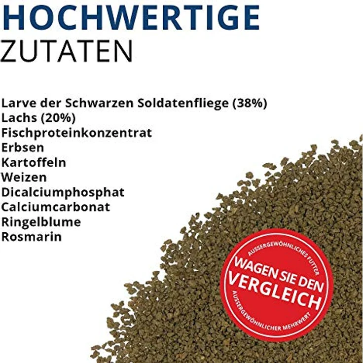 Fluval Bug Bites Fischfutter mit Insektenlarven, langsam sinkendes Granulat 1,4-2,0mm, 125g für tropische Fische, reich an Proteinen und Omega-Fettsäuren – Bild 5