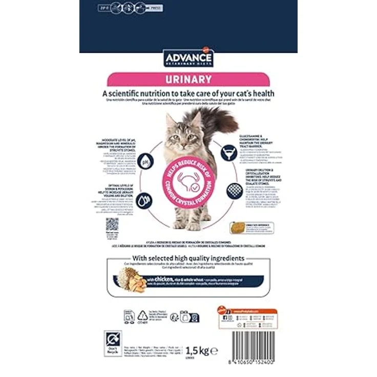 affinity ADVANCE Urinary Trockenfutter Katze, 3-fach Wirkformel zur pH-Wert Regulation und Harnwegsgesundheit, 1.5 kg – Bild 3