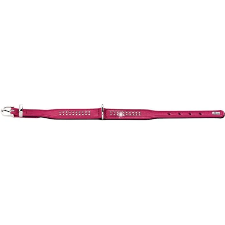 Hunter Hunde-Halsband Diamond Petit pink-schwarz XXS-XS – Bild 3