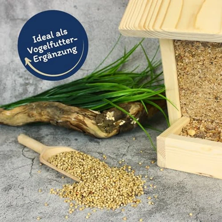 Lyra Pet® Dari weiß 20 kg, Ergänzungsfutter für Wildvögel & Kleinnager, reich an Kohlenhydraten & Ballaststoffen, nährstoffreiches ganzjähriges Vogelfutter aus Sorghum-Hirse – Bild 3