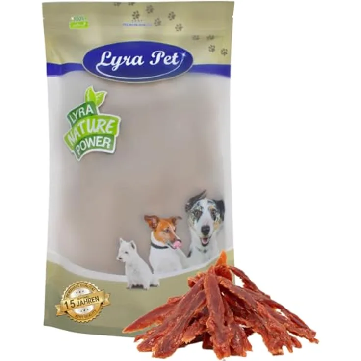 Lyra Pet® Entenbrust Kausnack für Hunde, 1 kg, proteinreich, fettarm und leicht verdaulich