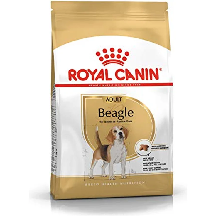 Royal Canin Beagle Adult, Hundefutter für ausgewachsene Beagle, 12 kg, unterstützt ideales Körpergewicht und Knochen- sowie Gelenkgesundheit – Bild 1