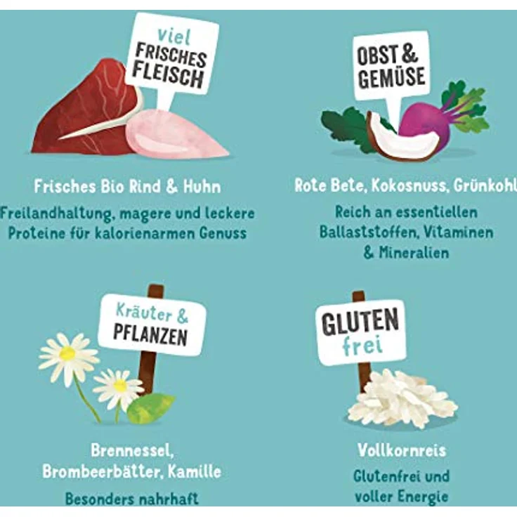 Edgard & Cooper Bio Trockenfutter, Rind und Huhn, glutenfrei, 2,5kg – Bild 4