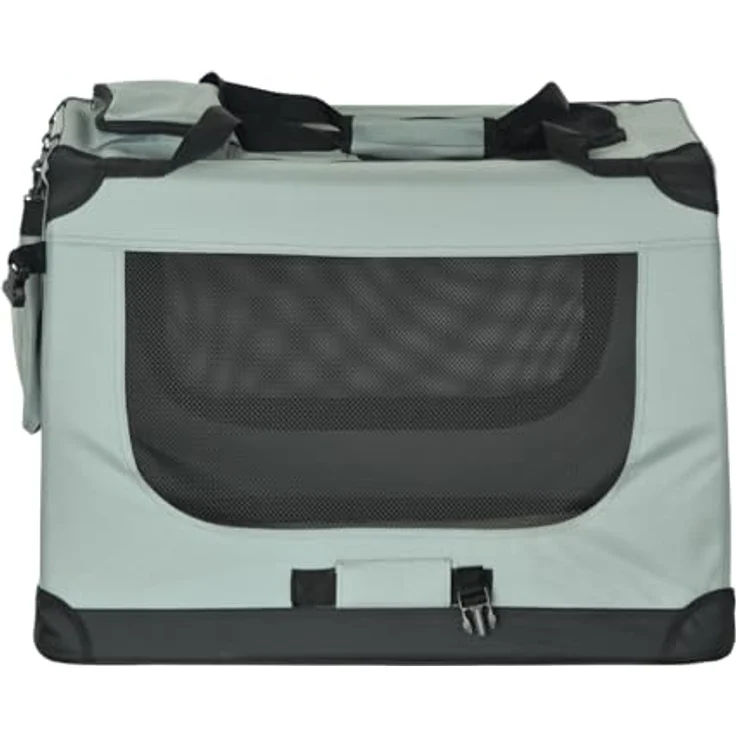Rebel Animals Hunde-Transporter XXL 90x61x65 cm, faltbare Transporttasche mit ausgezeichnetem Belüftungsdesign und einfachem Zugriff von drei Seiten – Bild 5