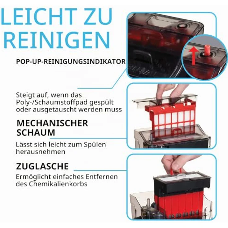 FLUVAL Aquariumfilter C2, 5-Stufen-Filter mit biologischer Filterung und optischem Reinigungsindikator – Bild 8