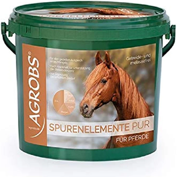 Agrobs Spurenelemente pur, Pferdefutter zur gezielten Ergänzung, getreide- und melassefrei, 3000 g – Bild 2