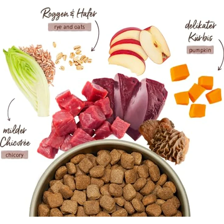 Bosch HPC MENUE Adult, Trockenfutter mit 50 % frischem Rind, für ausgewachsene Hunde, 2,4 kg – Bild 4