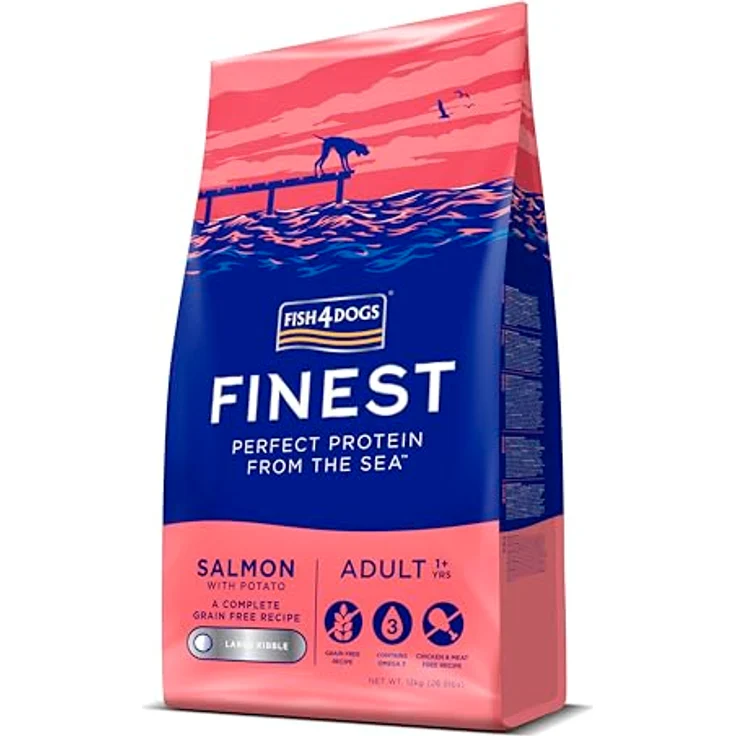 Fish4Dogs Canine Adult Regular Lachs, 12 kg Fischfutter für ausgewachsene Hunde – Bild 2