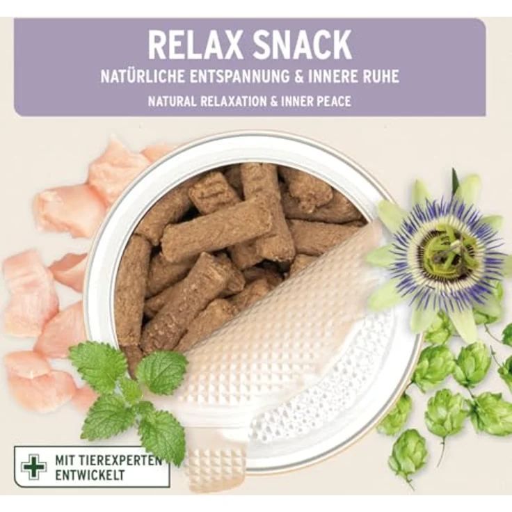 AniForte Relax-Snack 300g, natürliche Hundefutter Ergänzung für Entspannung mit 89% Hähnchenfleisch und Kräutermischung – Bild 2