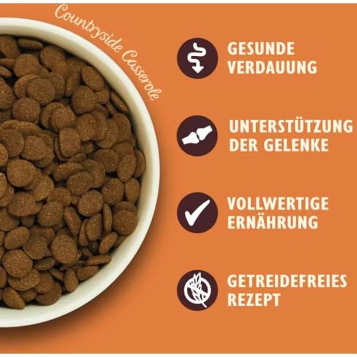 Lily's Kitchen Hundefutter Huhn & Ente, getreidefreies Trockenfutter für ausgewachsene Hunde, 4 x 1kg Beutel – Bild 3