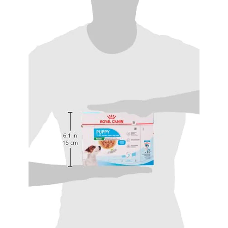 Royal Canin Mini Puppy, Nassfutter für kleine Hundewelpen, 12 x 85 g, feine Stückchen in Soße, bis 10 Monate, weiche Textur für Milchzähne – Bild 3