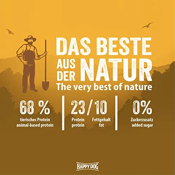 Happy Dog NaturCroq Trockenfutter Hund Adult, Geflügel & Reis, 4 kg - artgerechte Vollnahrung mit wertvollen Kräutern für sensible Hunde – Bild 3
