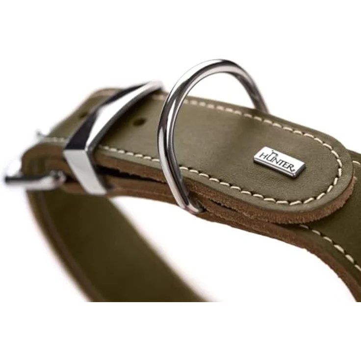Hunter Hunde-Halsband Aalborg Special oliv-grün L-XL – Bild 3