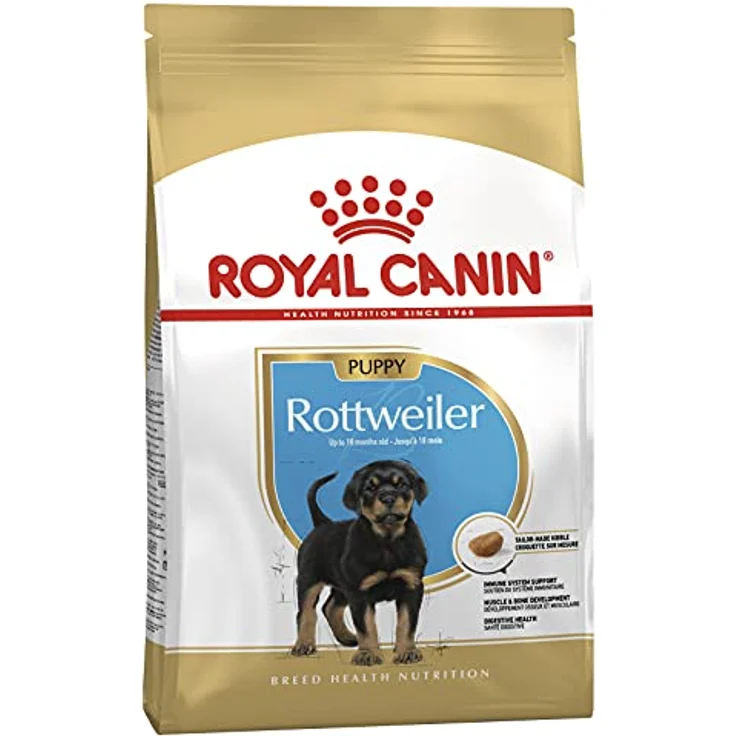 Royal Canin Rottweiler Puppy, Trockenfutter für Welpen, 12kg für optimale Fitness – Bild 1