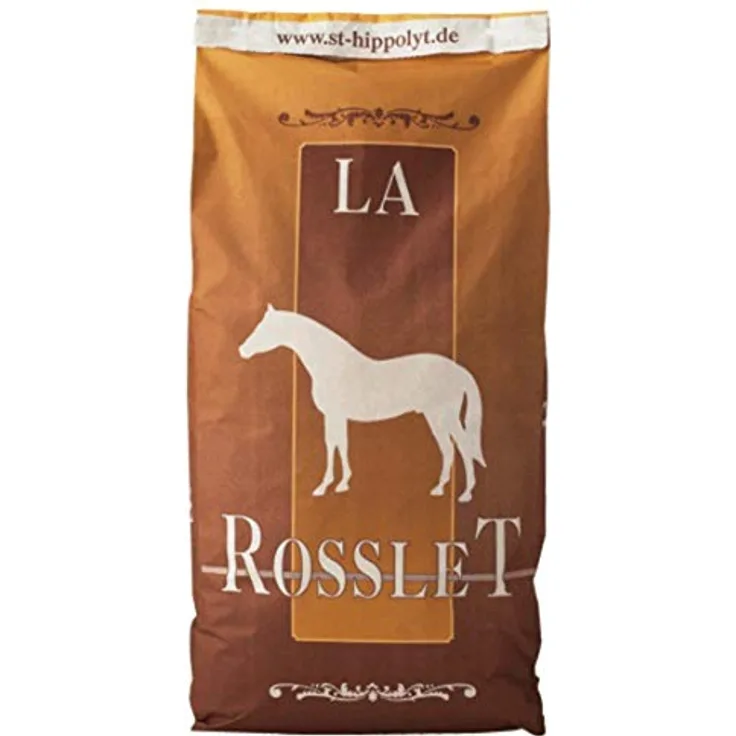 St. Hippolyt La Rosslet, Haferfreies Premium-Pferdemüsli, 20kg mit intakten Faserstrukturen
