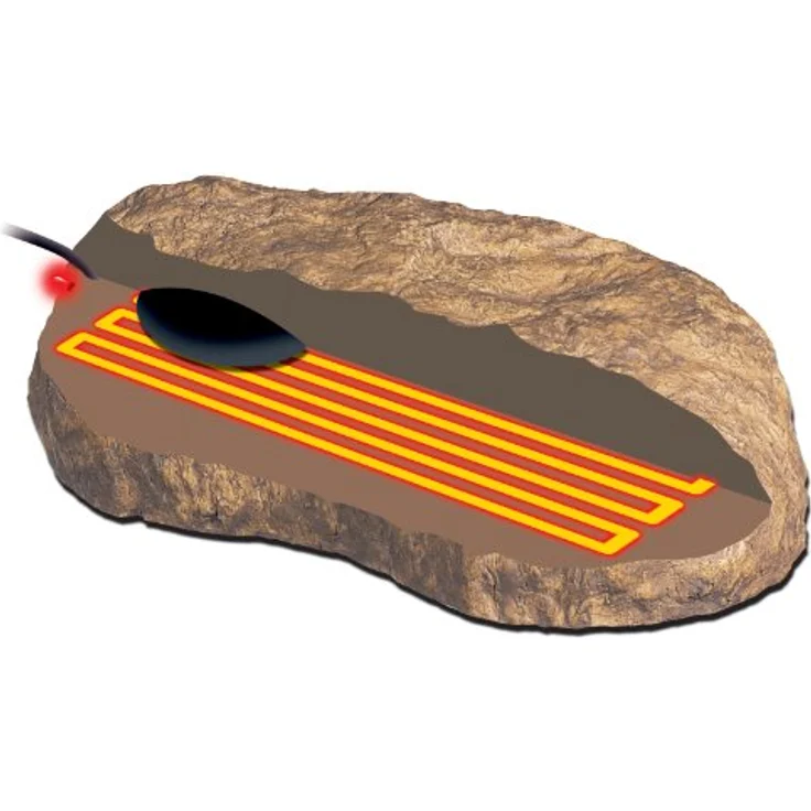 Exo Terra Heat Wave Rock, elektrischer Heizfels für Reptilien, klein, 15W mit LED Betriebsanzeigen – Bild 4
