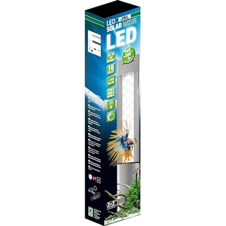 JBL LED Solar Natur 16W (Gen 2), Aquarienbeleuchtung mit extrem hoher PAR für optimale Pflanzenwachstumsförderung – Bild 1