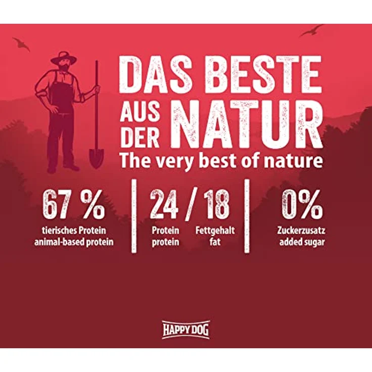 Happy Dog 60530 NaturCroq Active, Alleinfutter mit regionalen Kräutern für ausgewachsene Hunde, 15 kg – Bild 3