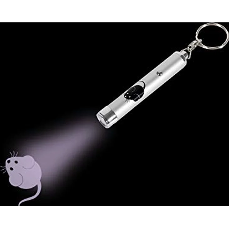 Karlie Tier-Beschäftigungsspielzeug LED-Pointer mit Maus-Motiv, interaktives Spielzeug für Katzen und Hunde – Bild 2