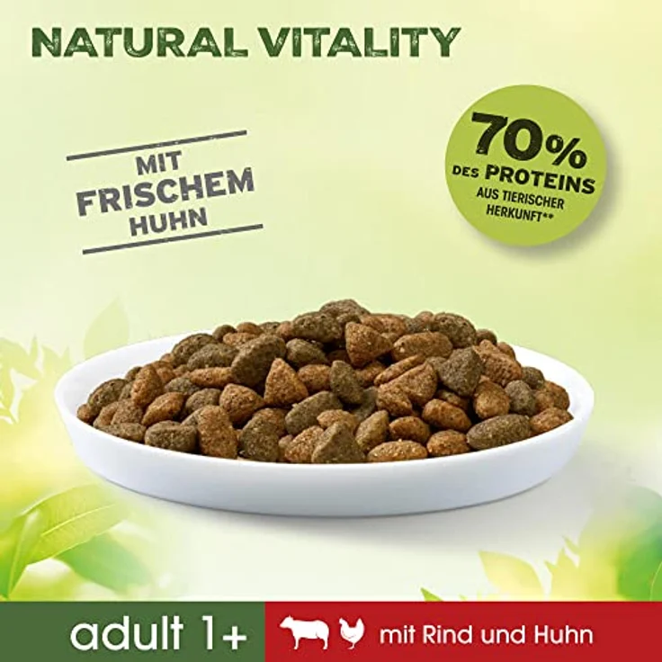 PERFECT FIT PerfectFit Natural Vitality, Katzenfutter mit Rind und Huhn, 6 kg, für gesunde Verdauung und schönes Fell – Bild 6