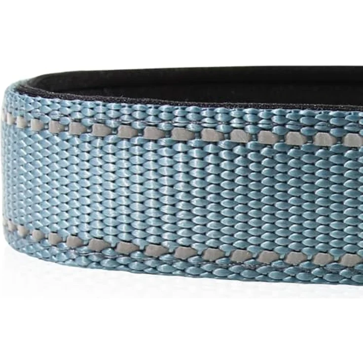 Joytale Gepolstertes Hundehalsband aus Neopren Nylon, Verstellbar, Weich und Reflektierend, S, Grau, für Kleine Hunde – Bild 4