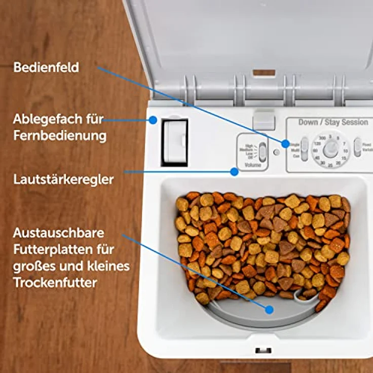 PetSafe Teach und Treat, Ferngesteuerter Belohnungstrainer für Hunde mit positiver Verstärkung, Reichweite bis 27,5 m, Grau – Bild 4