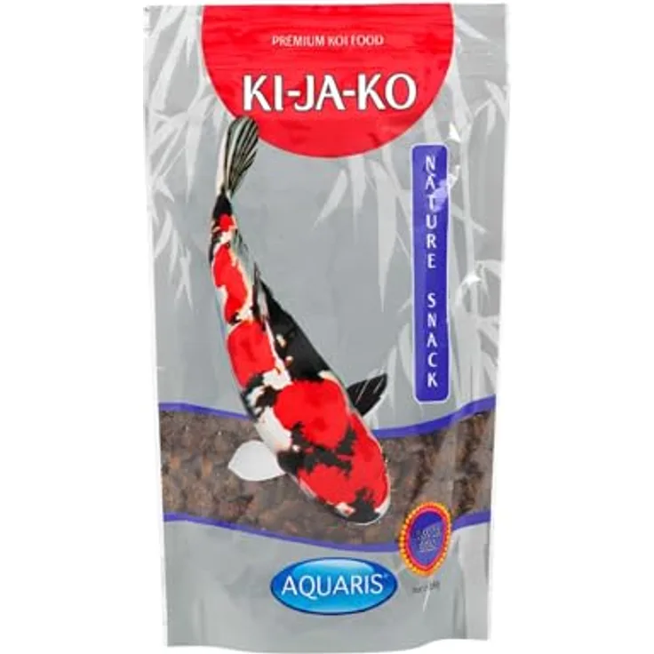KI-JA-KO Nature Snack Premium-Koifutter 350 g - reich an hochwertigen Proteinen und Fetten, natürliches Ergänzungsfutter für Kois ab 16° C Wassertemperatur, leicht verdaulich, Qualität aus Deutschland
