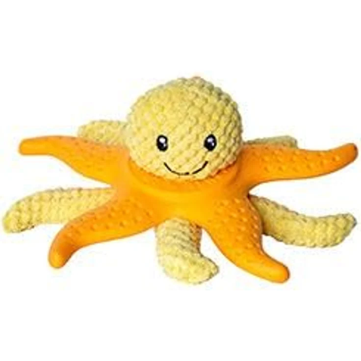 KIWI WALKER Let´s Play! Octopus & Starfish (Orange), Plüschspielzeug für Hunde mit innovativem 2in1-Design – Bild 2