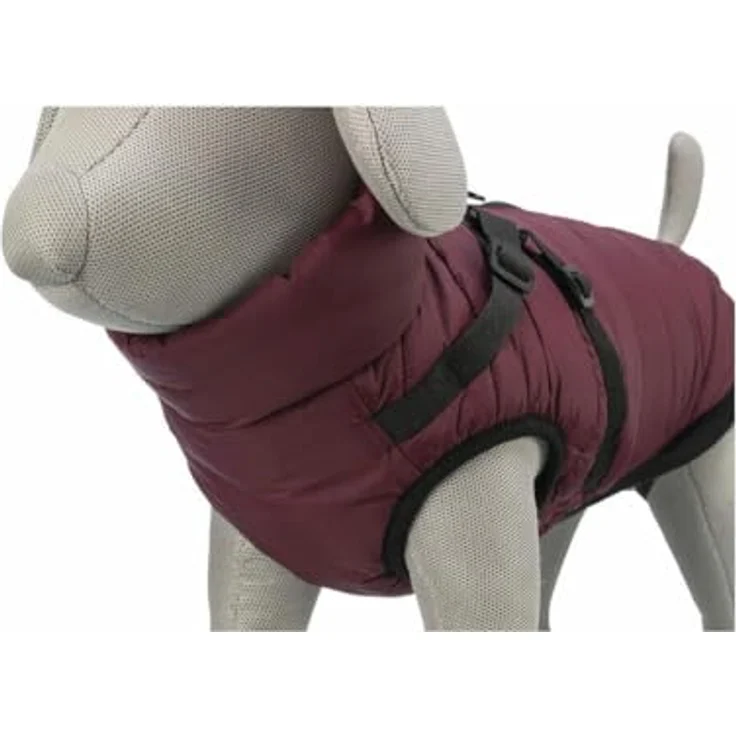 TRIXIE Hundemantel Geschirr-Wintermantel Pirou sangria, wasserabweisend, verstellbare Beinschlaufen, Materia: Polyester – Bild 9