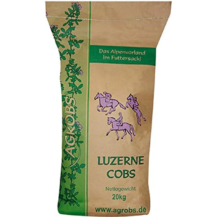 Agrobs Luzernecobs, Pferdefutter zur Ergänzung des Grundfutters, 1 Packung (20000 g)