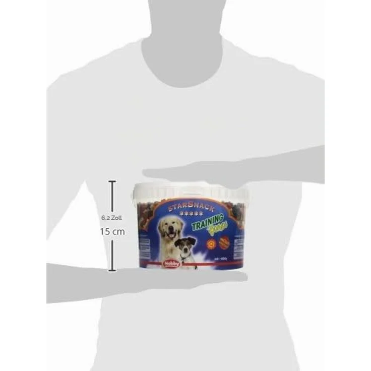Nobby STARSNACK Training Bones, 1.800 g, 500 Stück, Beliebter Hundesnack mit Fleischgeschmack und Pansen, Lamm-, Wild-, Geflügel-, Rindfleisch und Lachsöl – Bild 3