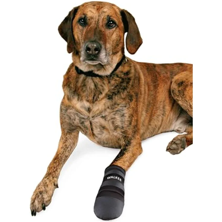 Trixie Pfotenschutz Walker Care, 2 Stück schwarz XXL schwarz – Bild 3